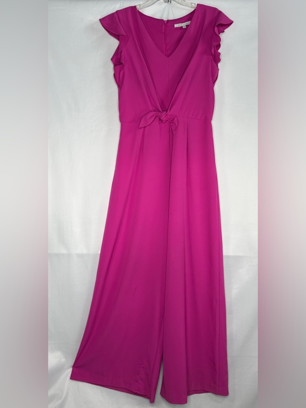 julia jordan Magenta Tie-Front Wide-Leg Jumpsuit  Sz 12‎ - Picture 2 of 9